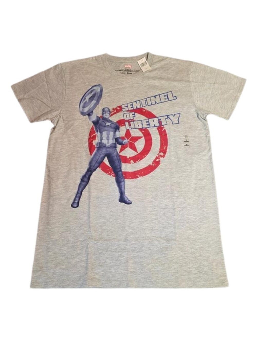 Disney Marvel CAPTAIN AMERICA "Sentinel of Liberty" T-Shirt  Unisex Size L - NWT